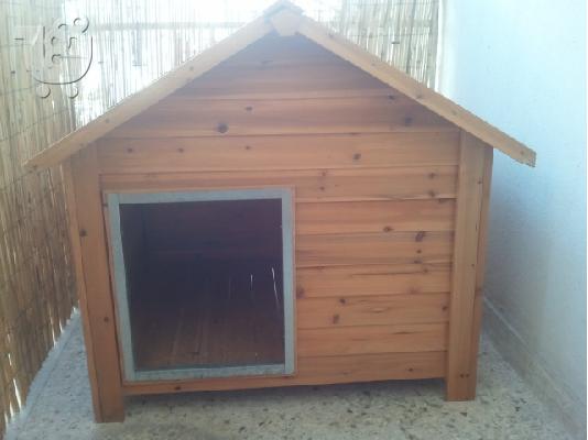 PoulaTo: πωλειται σπιτι σκυλου ξυλινο